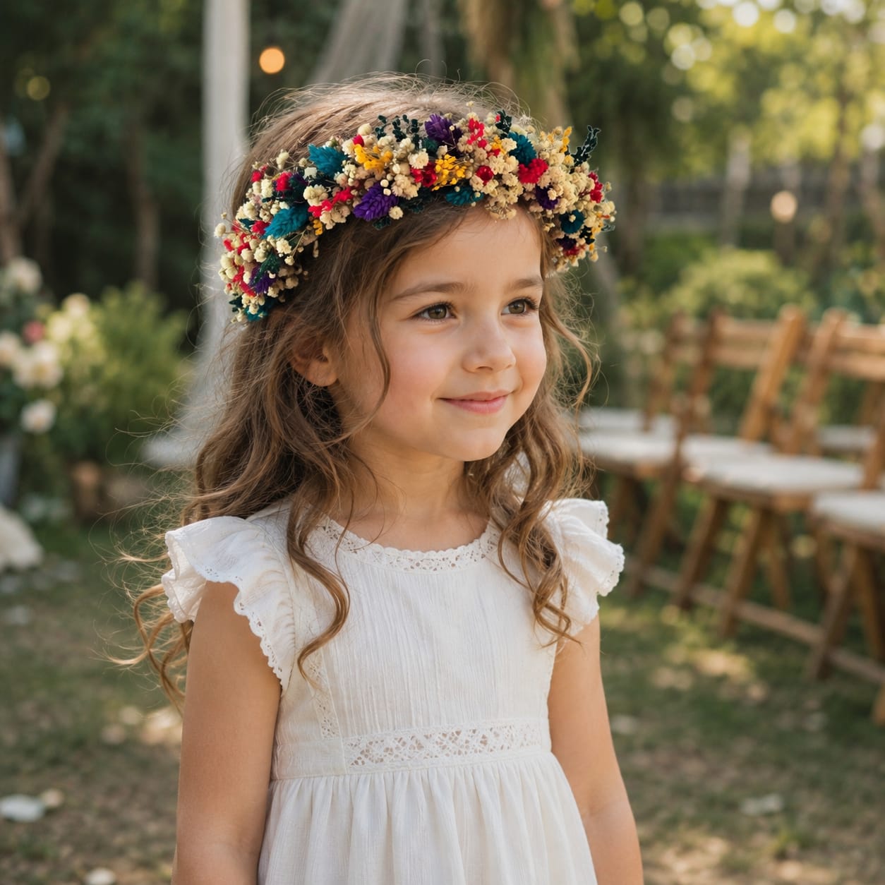 Wildflower Crown For Women,Garden Wedding Floral Crown