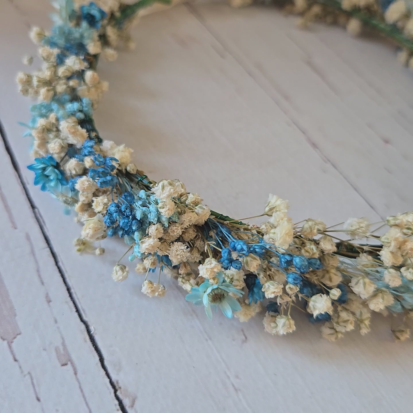 Blue Wildflower  Girl Crown , Child Bridesmaid Crowns
