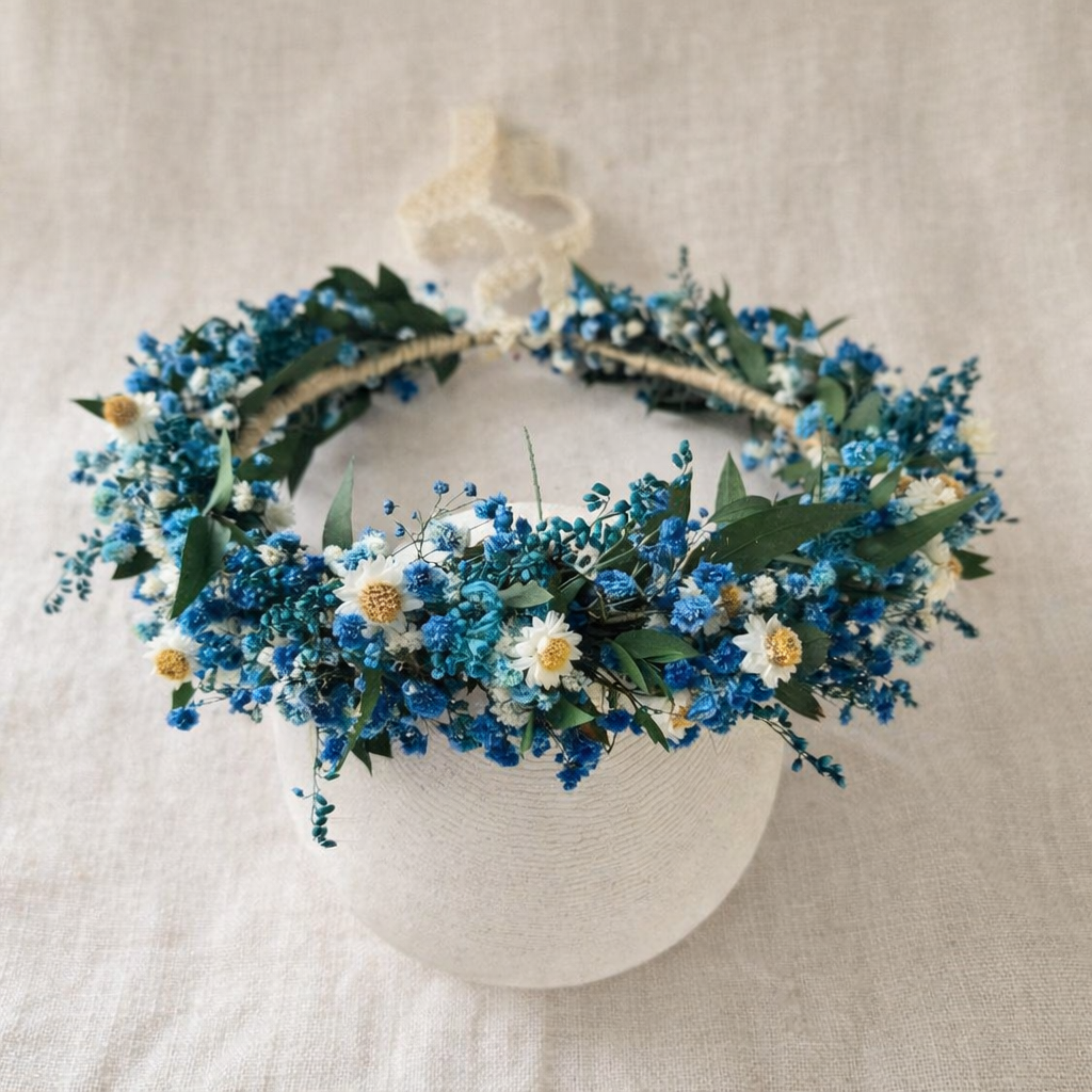 Blue Wildflower Crown