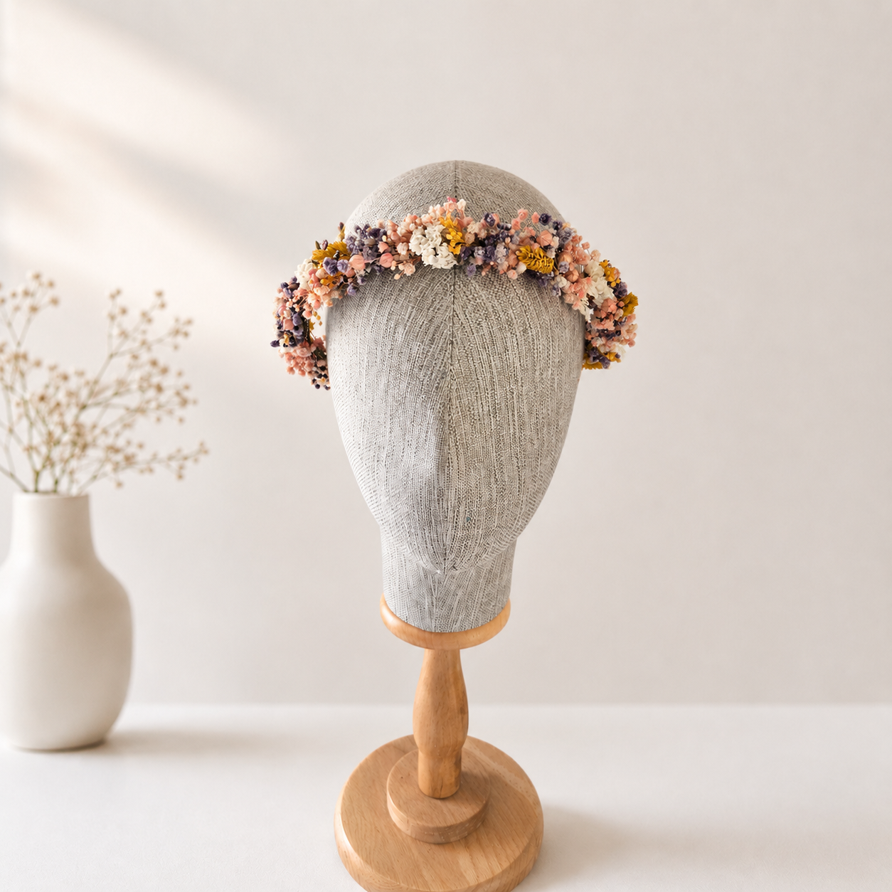 Wildflower Flower Girl Crown, Boho Floral Crown for Child, Rustic  Headpiece, Junior Bridesmaid Crowns