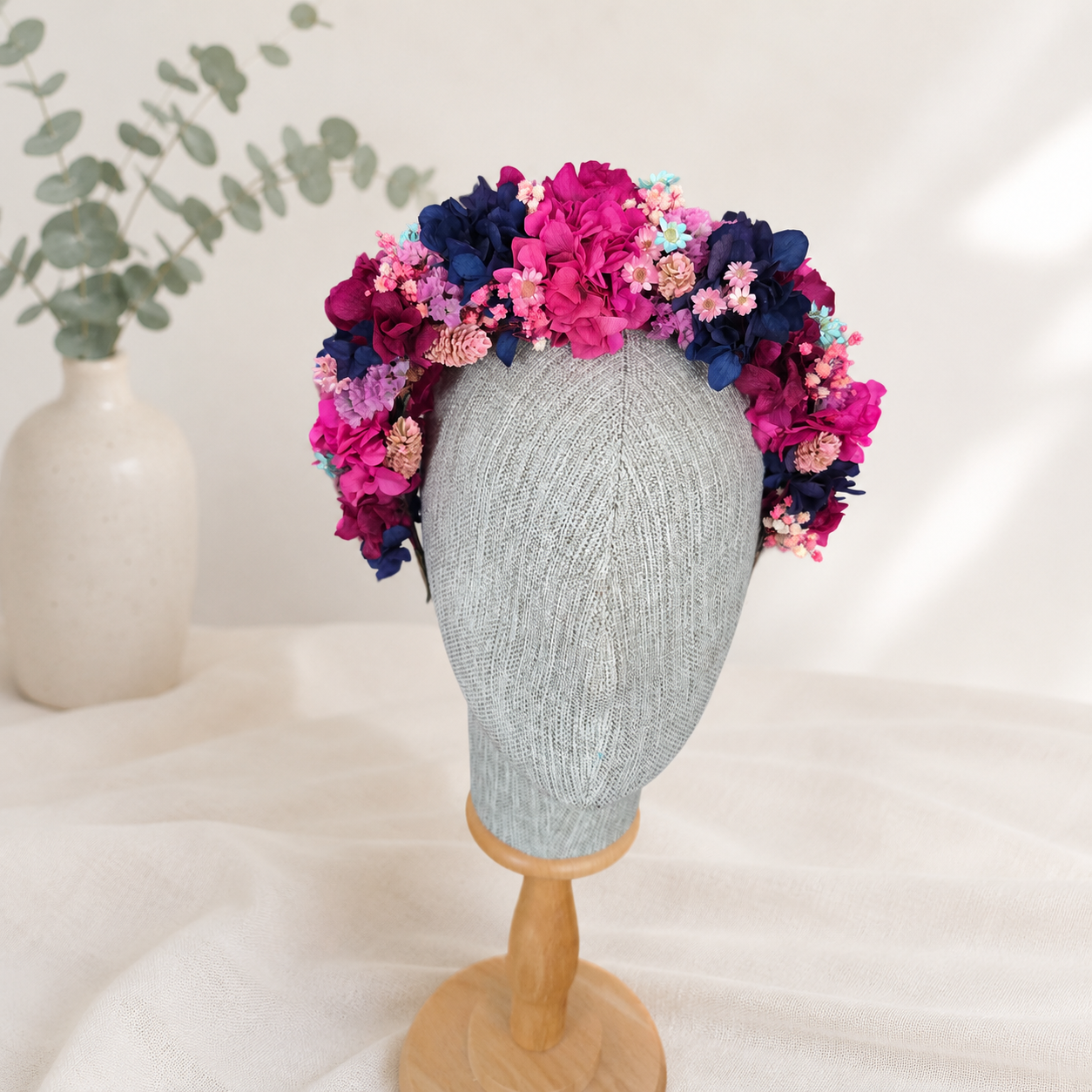 Mexican Floral Crown – Preserved Flower Bridal Headpiece | Frida Inspired Wedding Crown
