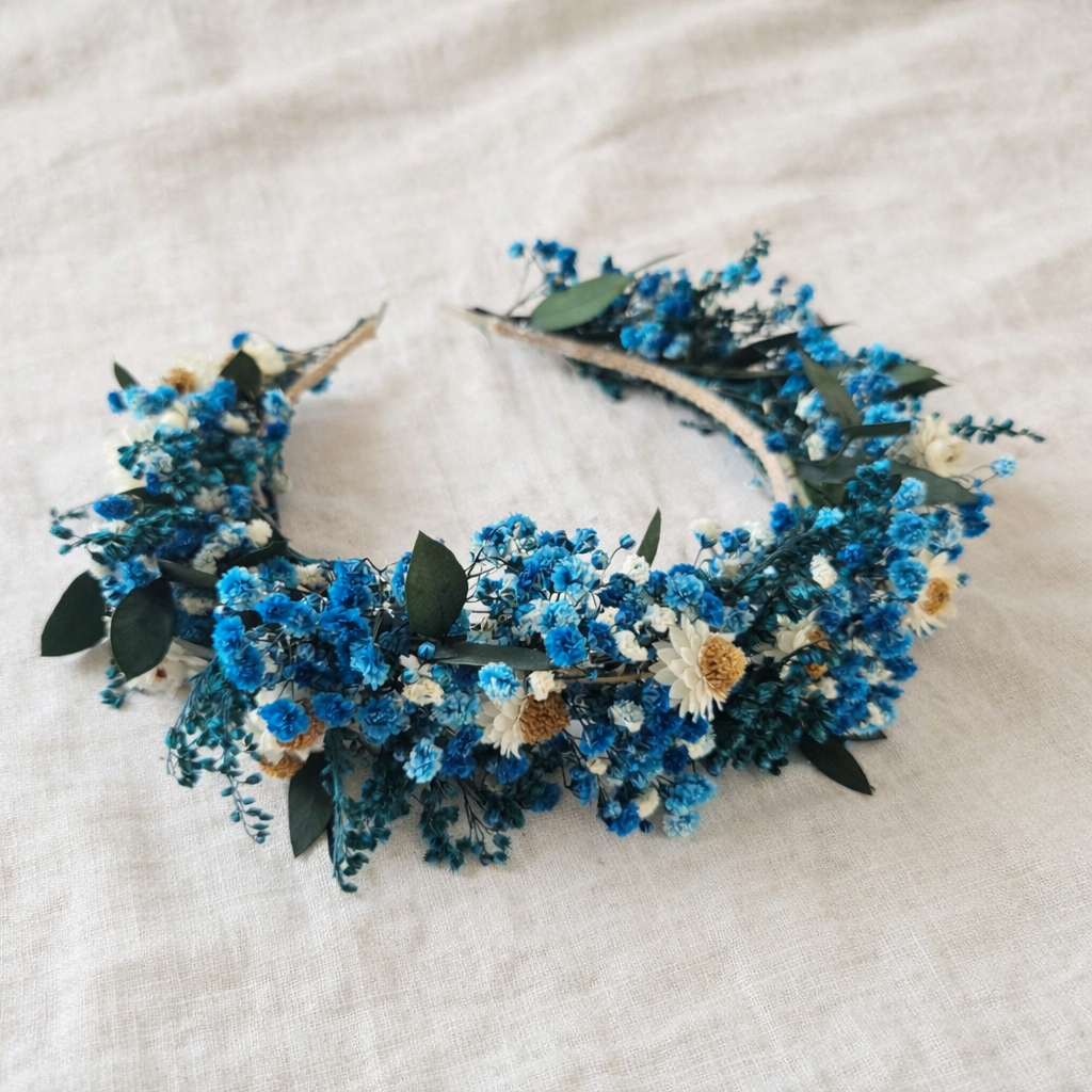 Blue Wildflower Crown
