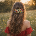 Dried Wildflower Hair Comb, Boho Bridal Accessory