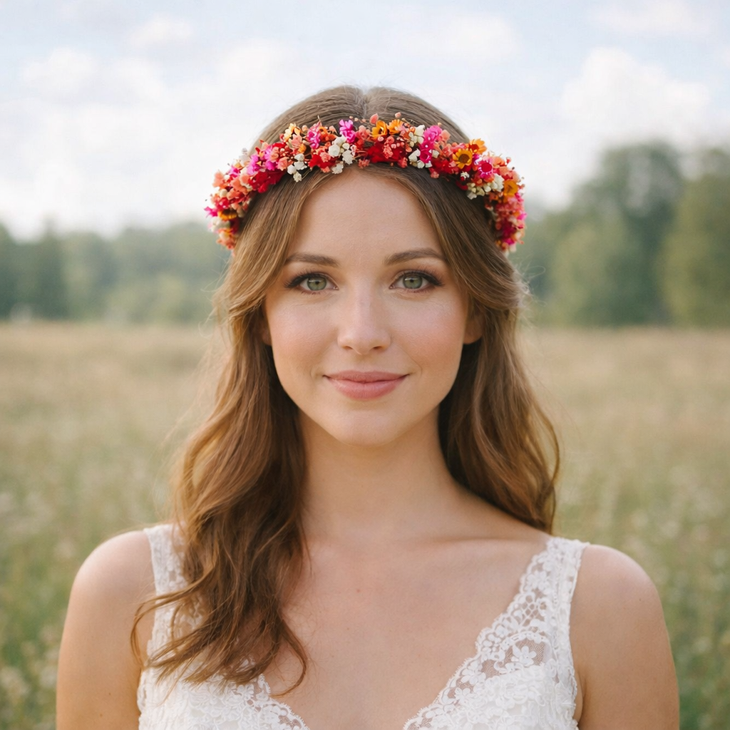 Flower Girl Crown, Boho Wedding Crowns, Junior Bridesmaid Crown