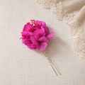 Fuchsia Hydrangea Hair Pins, Pink Bridesmaid Flower Hair Pin