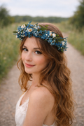 Blue Wildflower Crown