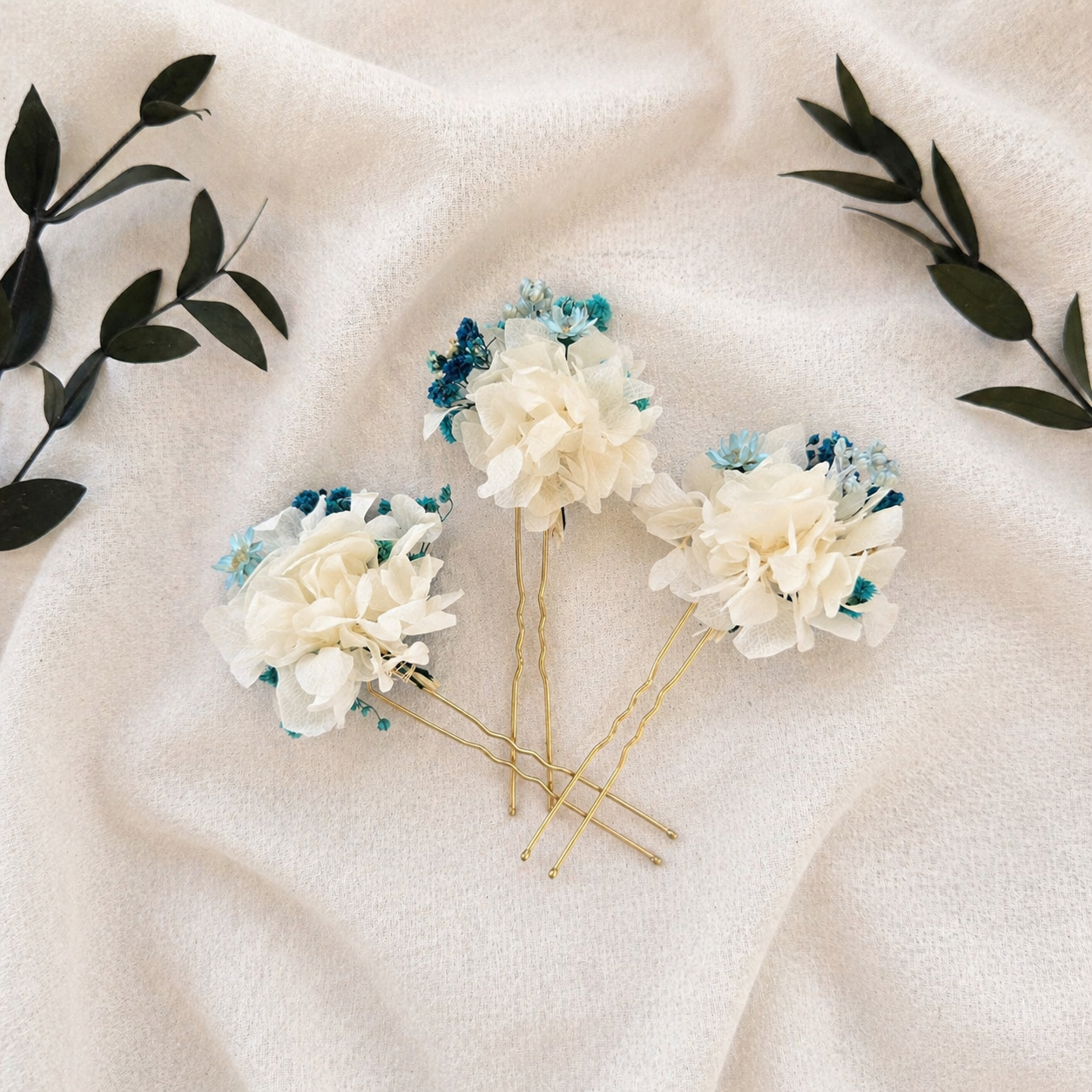 Blue Wildflower Crown for Women, Flower Girl Crown, Garden Wedding Floral Crown