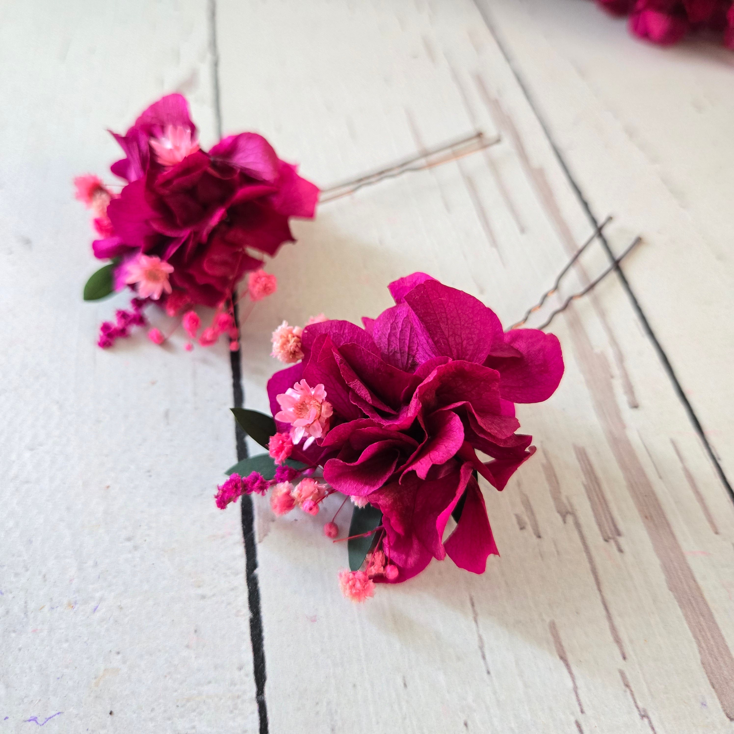 Magenta Boho Flower Crown,Mexican Folk Wedding  Accessory,For The Rustic Bride,Garden Wedding Headpiece