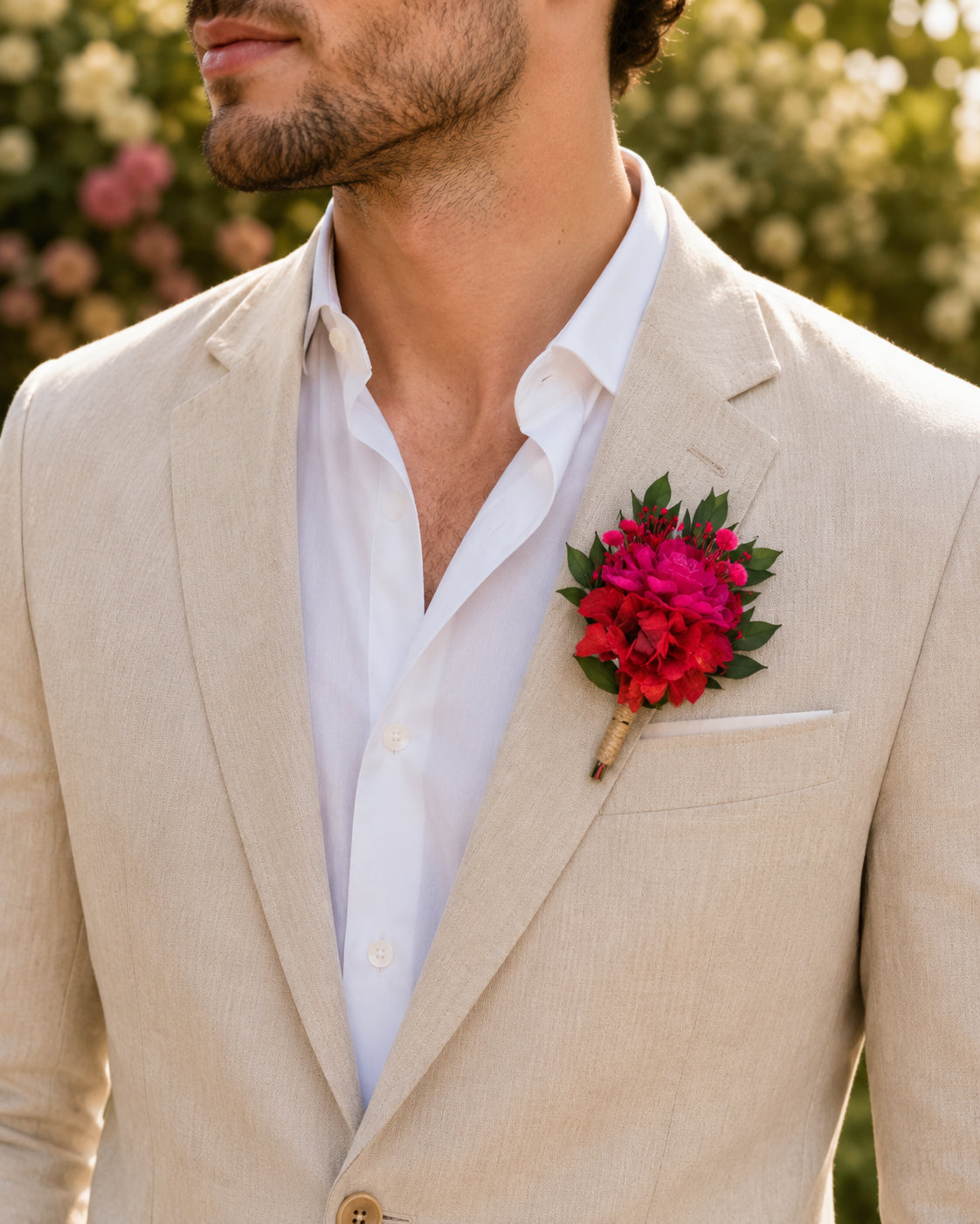 Burgundy & Fuchsia Flower Crown – Rustic Wedding Crown for Bride
