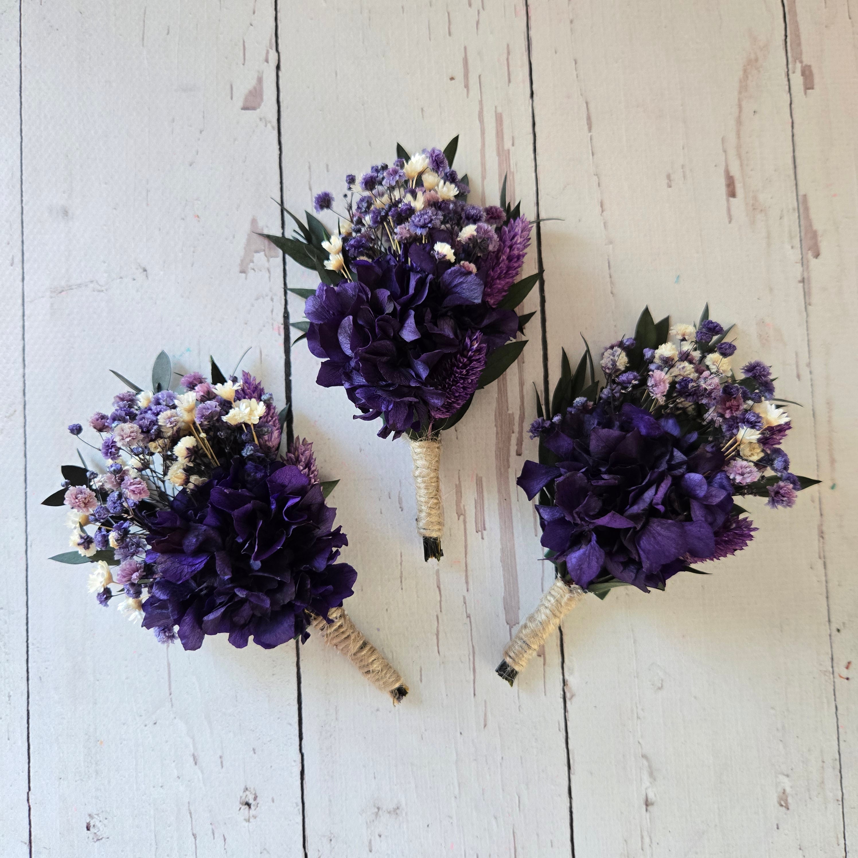 Purple Pocket Boutonniere for Groom,Rustic Boho Wedding Pocket Flower, Groomsmen Pocket Boutonniere